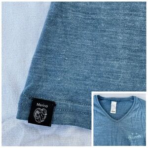 FORCLAZ Travel 500 Merino Wool V Neck Shirt - SMALL